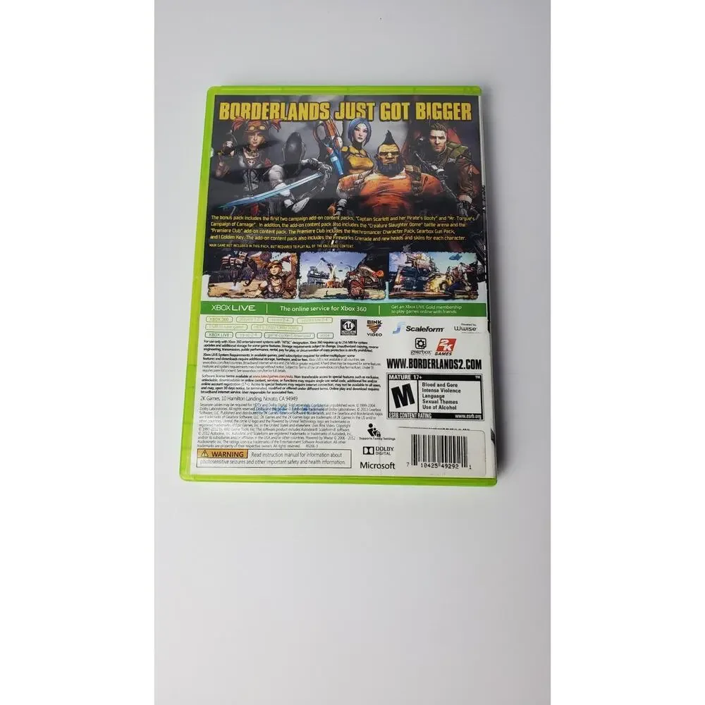 Borderlands 2 Add-On Pack Version 2.0 - Xbox 360